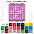22"x22" Lavender Custom Printed Imported 100% Cotton Bandanna